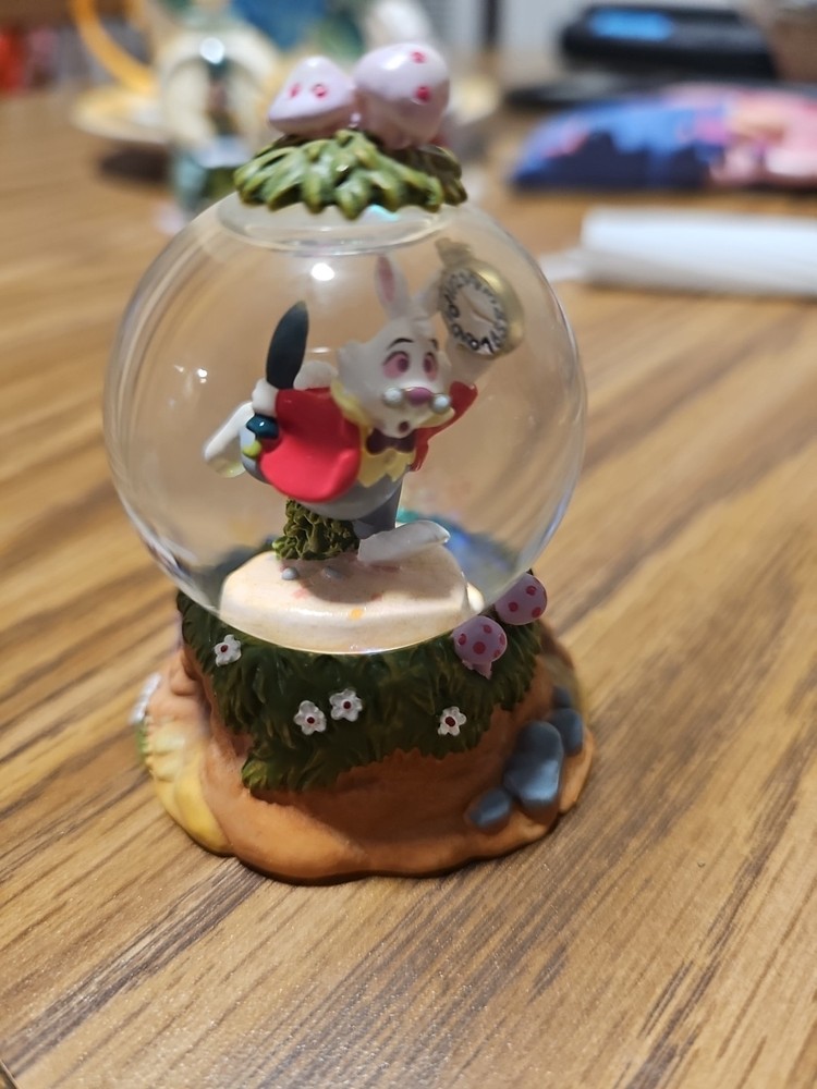 WHITE RABBIT WATER GLOBE