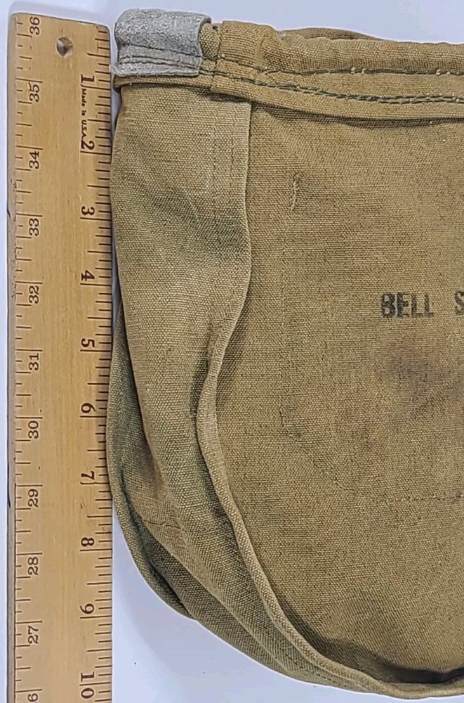 Bell System C Bright Star Flashlight Black 7" & Leather Canvas Lineman Tool Bag