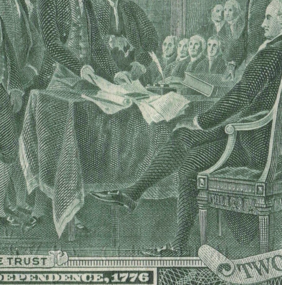 High Treasury Seal Error 1976 Third Print Shift Error Two$ Bill Trinary Alterna