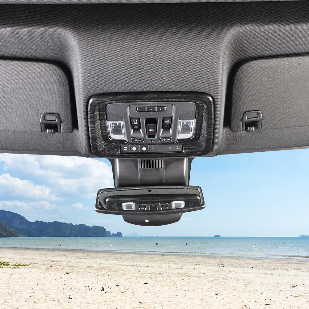 ​Black Wood Headlight Switch Button Panel Cover Trim For Chevy Silverado 2019+