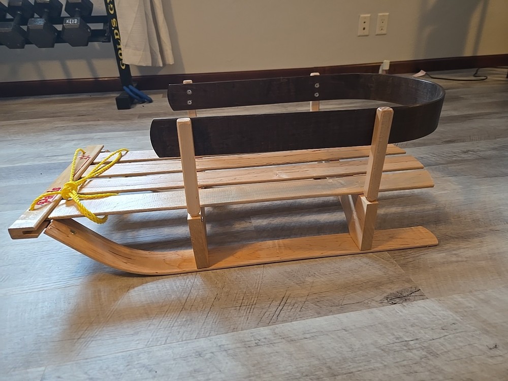 Paris Child Wooden Pull Sleigh