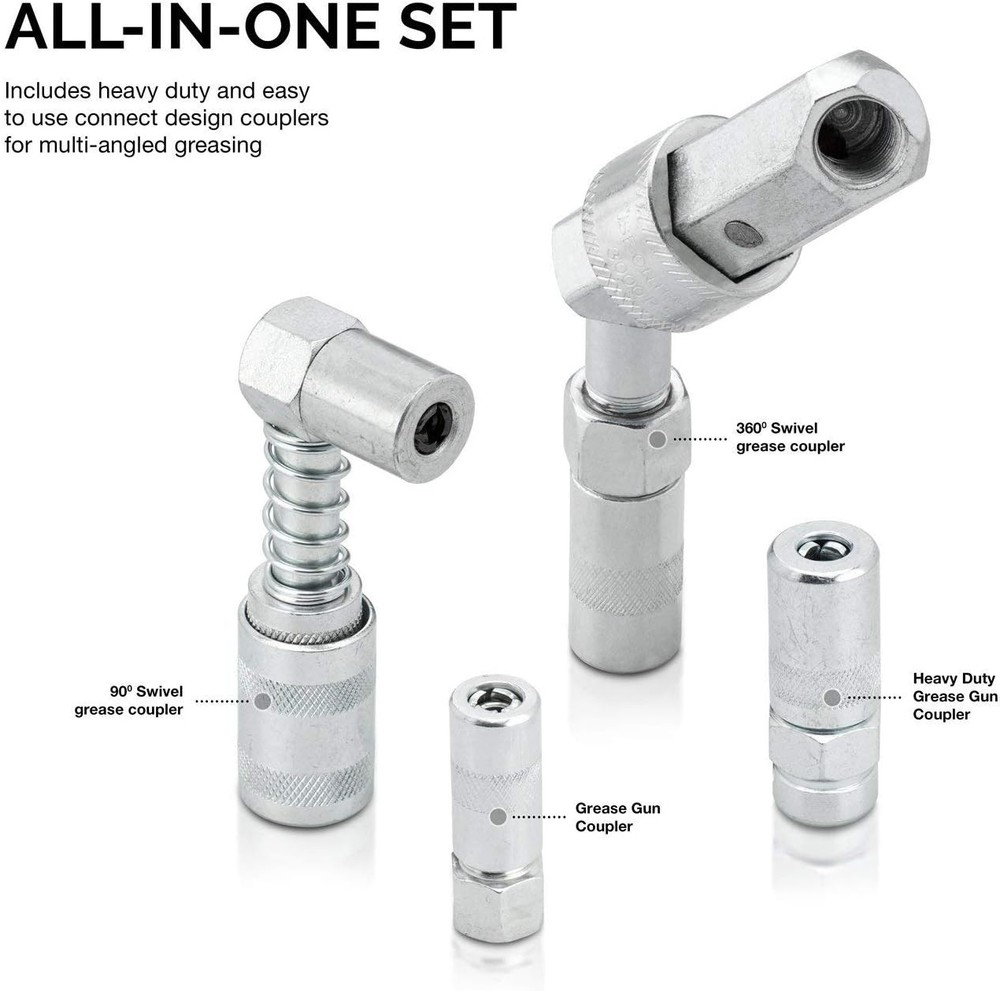 Grease Gun and Lubrication Accessory Kit Multi-Function