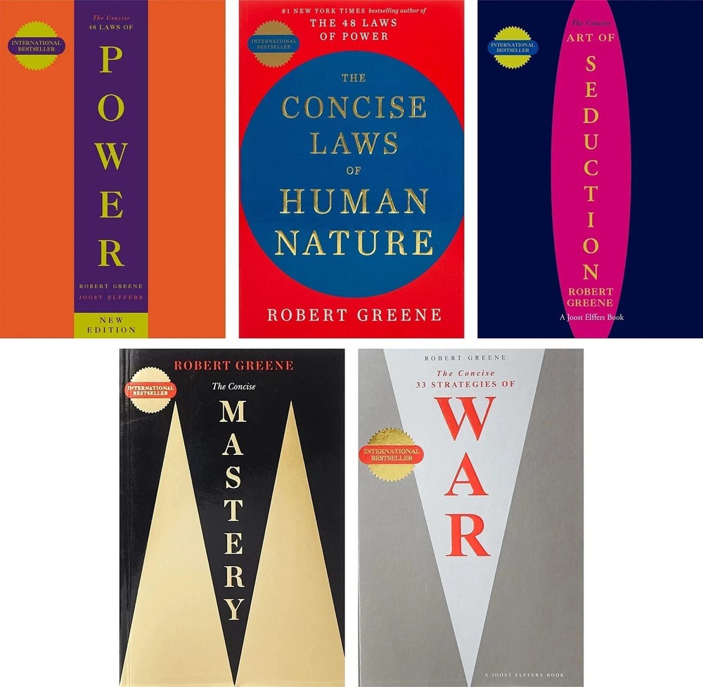 Robert Greene Collection 5 Books Set - [CONCISE] Seduction, Power