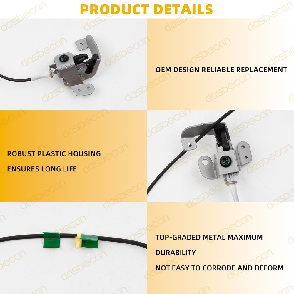 Pair Rear Left & Right Upper Door Lock Latch w/Cable For Ford Ranger 1998-2011