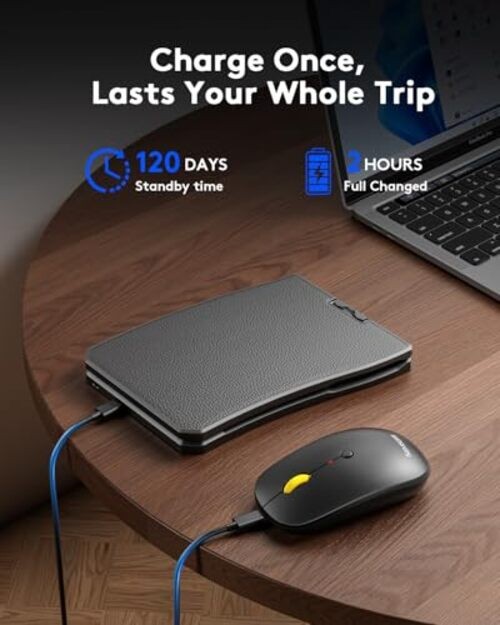 Ergonomic Foldable Keyboard and Mouse, KM09 Split Folding Bluetooth Keyboard