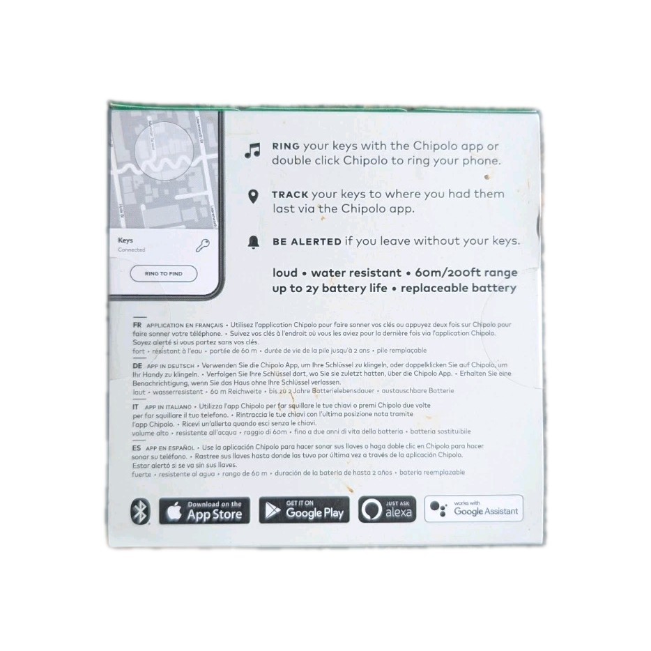 Chipolo One, Key Fob,Tracker Item Finder For Apple Or Android NIB Ships Free