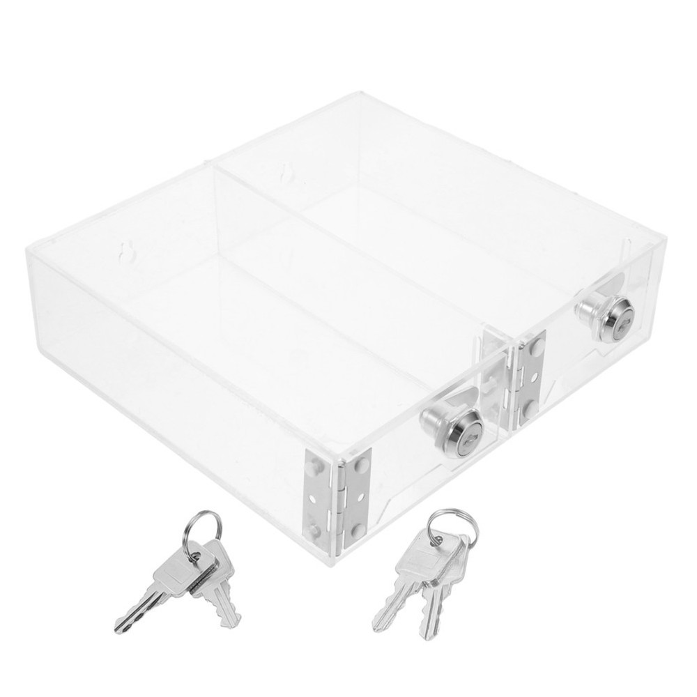 Transparent Storage Drawer Cabinet Clear Lockable Box Containers
