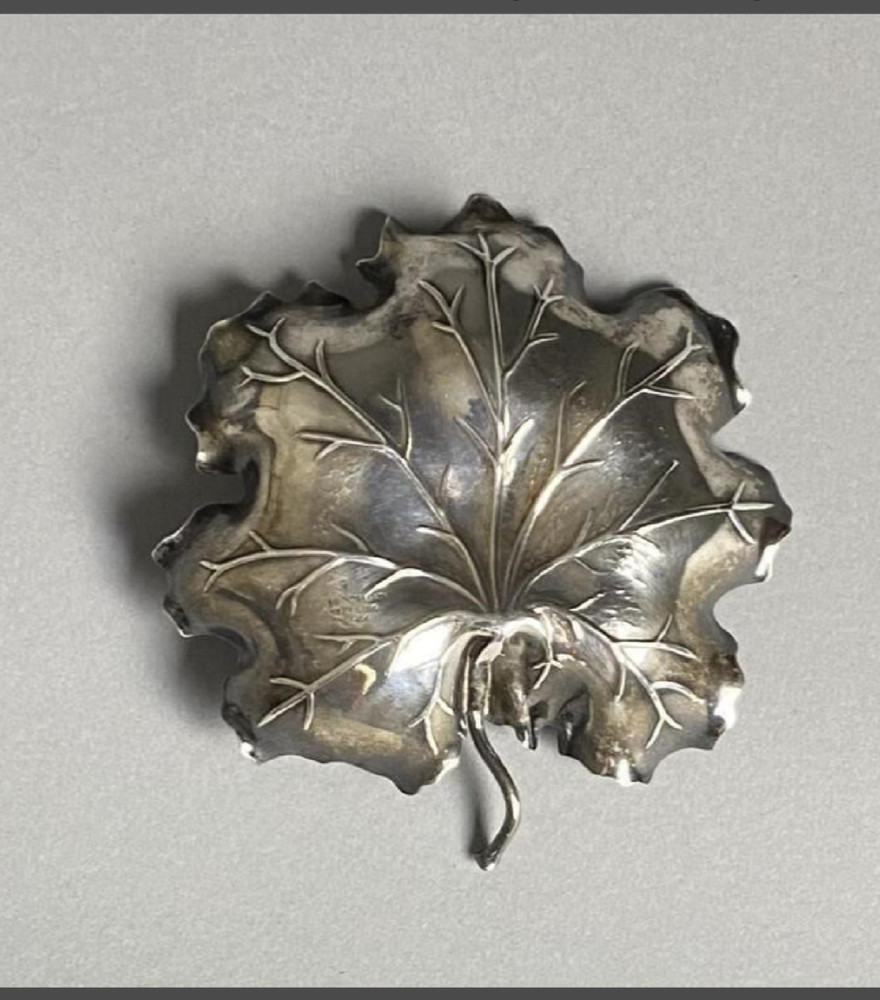 Sterling Silver Buccellati Geranium Leaf Bowl 4.5"