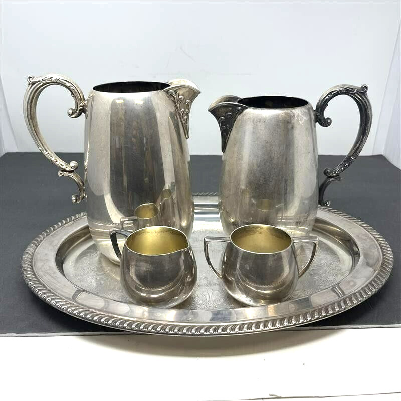 Four Piece Antique Silver Plated Tea Set