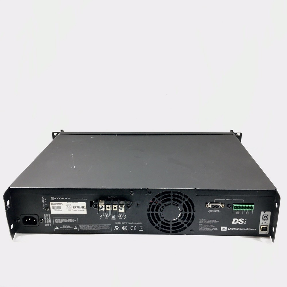 Crown DSi2000 2-Ch Power Amplifier - JBL