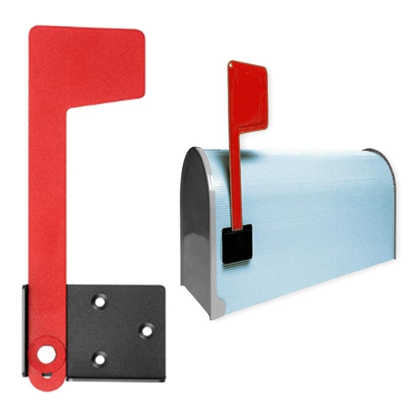 Stainless Steel Mailbox Replacement Flag Kits Upgraded Installation Suitable