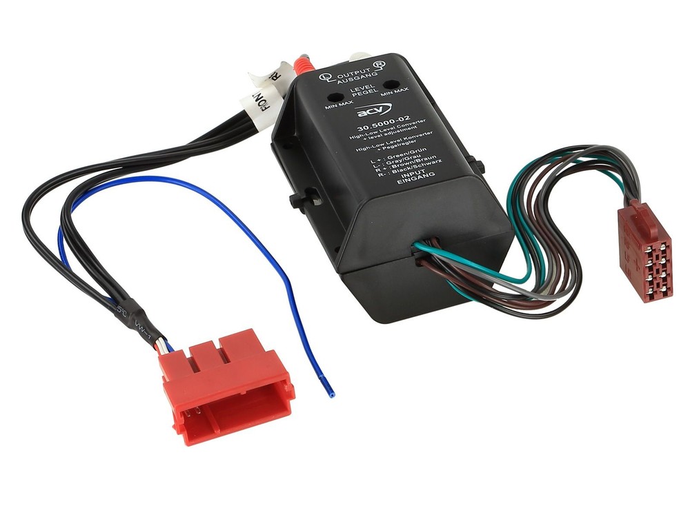 Active System Adapter For Audi A3 A4 A6 A8 TT BOSE Fully Active System Mini ISO 4 Channel