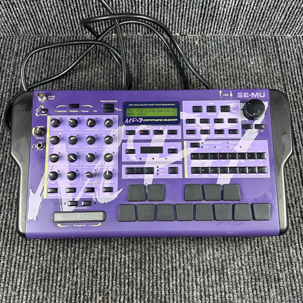 E-MU EMU MP-7 Command Station Synth Drum-Machine Groovebox WORKING!