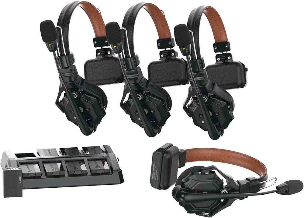 Hollyland Solidcom C1 Pro 4S 4-Person 1100ft Wireless Intercom Headset System