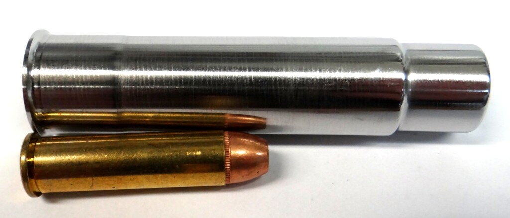 20GA to 357 Magnum & 38 SPL RIFLED Shotgun Adapter - Chamber Reducer - Stainless