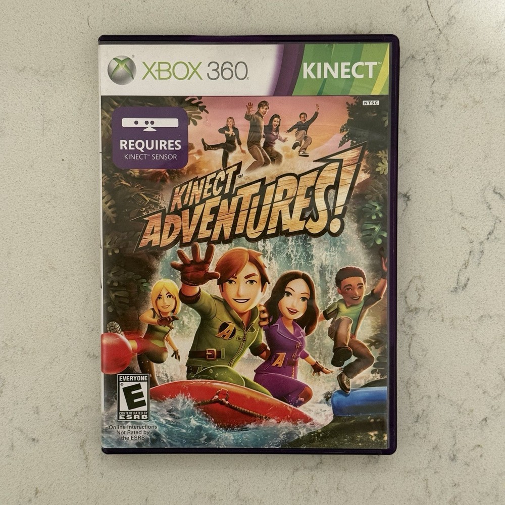 OEM Microsoft Xbox 360 Kinect Motion Sensor Bar + Kinect Adventures! Complete