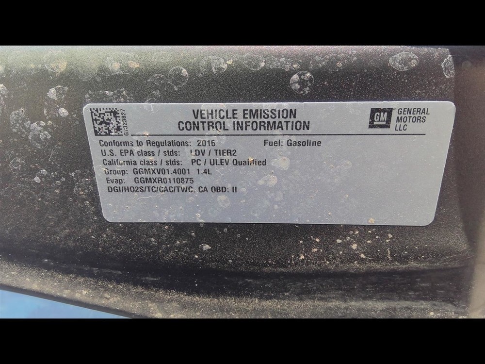 2016 CHEVROLET CRUZE Engine Wire Harness