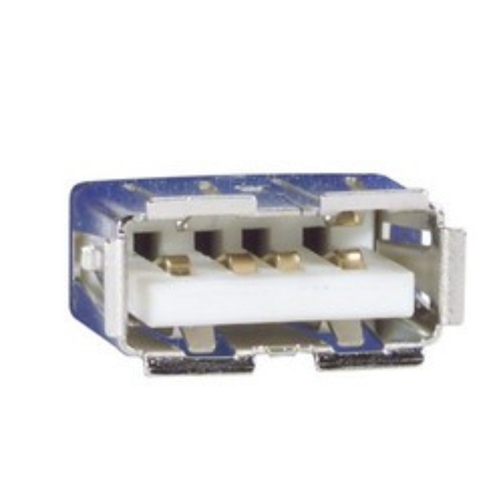 L-Com Universal Sub-Panel Rack-Mount w/Dual USB A-B ECF504B-UAB Couplers - NEW!