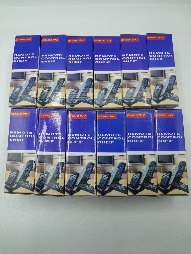 12 TV Remote Control Holder Storage 4 Section NOS