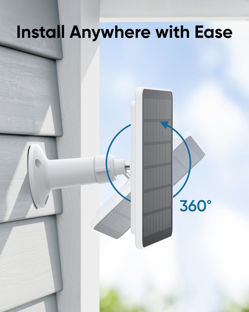 eufy Security Solar Panel (3W) Compatible with eufyCam, Continuous Power Supply,