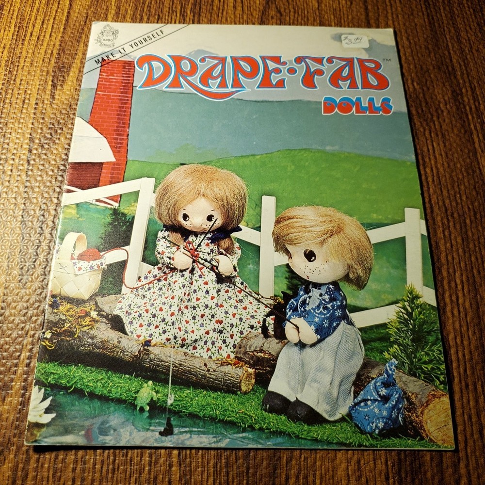 Mangelsen's Drape-Fab Dolls Craft Pattern Booklet 1975