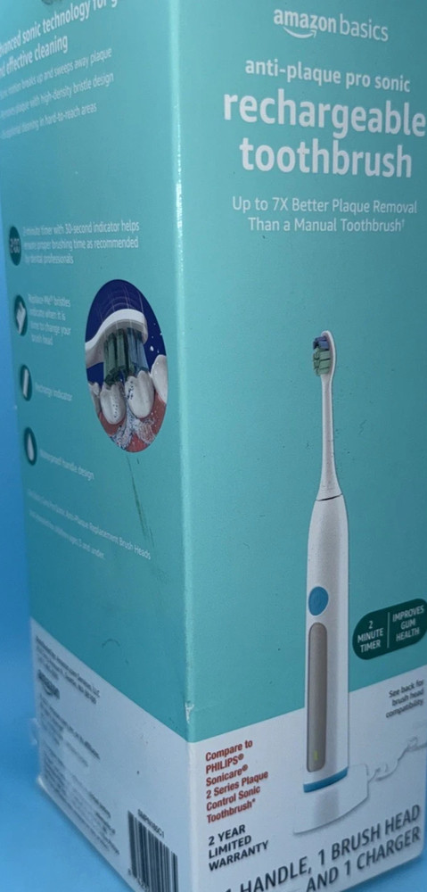 Amazon Basics Rechargeable Toothbrush