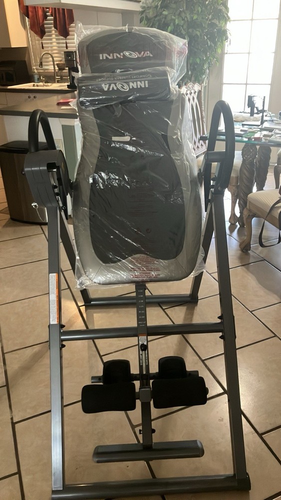 Innova ITX9800 Inversion Table Adjustable Headrest Black/Gray
