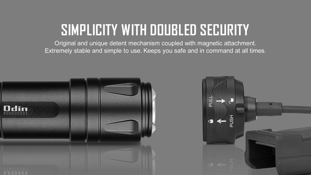 Olight Odin 2000 Lumen Rechargeable Quick Release Rail Mount Flashlight