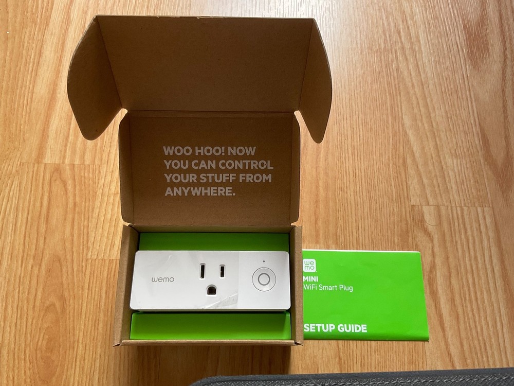WeMo WiFi Enabled Mini Smart Plug - White (F7C063) - Never used
