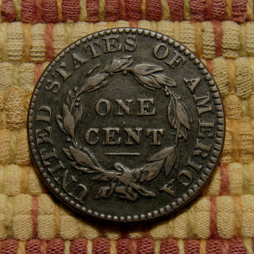 1822 CORONET LARGE CENT, N-11, VF ~ CHOICE ORIGINAL EXAMPLE WITH BOLD FEATURES
