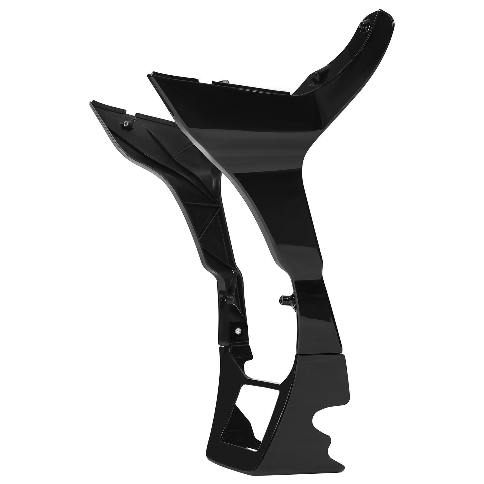 Vivid Black Fairing Chin Spoilers Cover For Harley Road Glide FLTRX FLTRXS 17-23