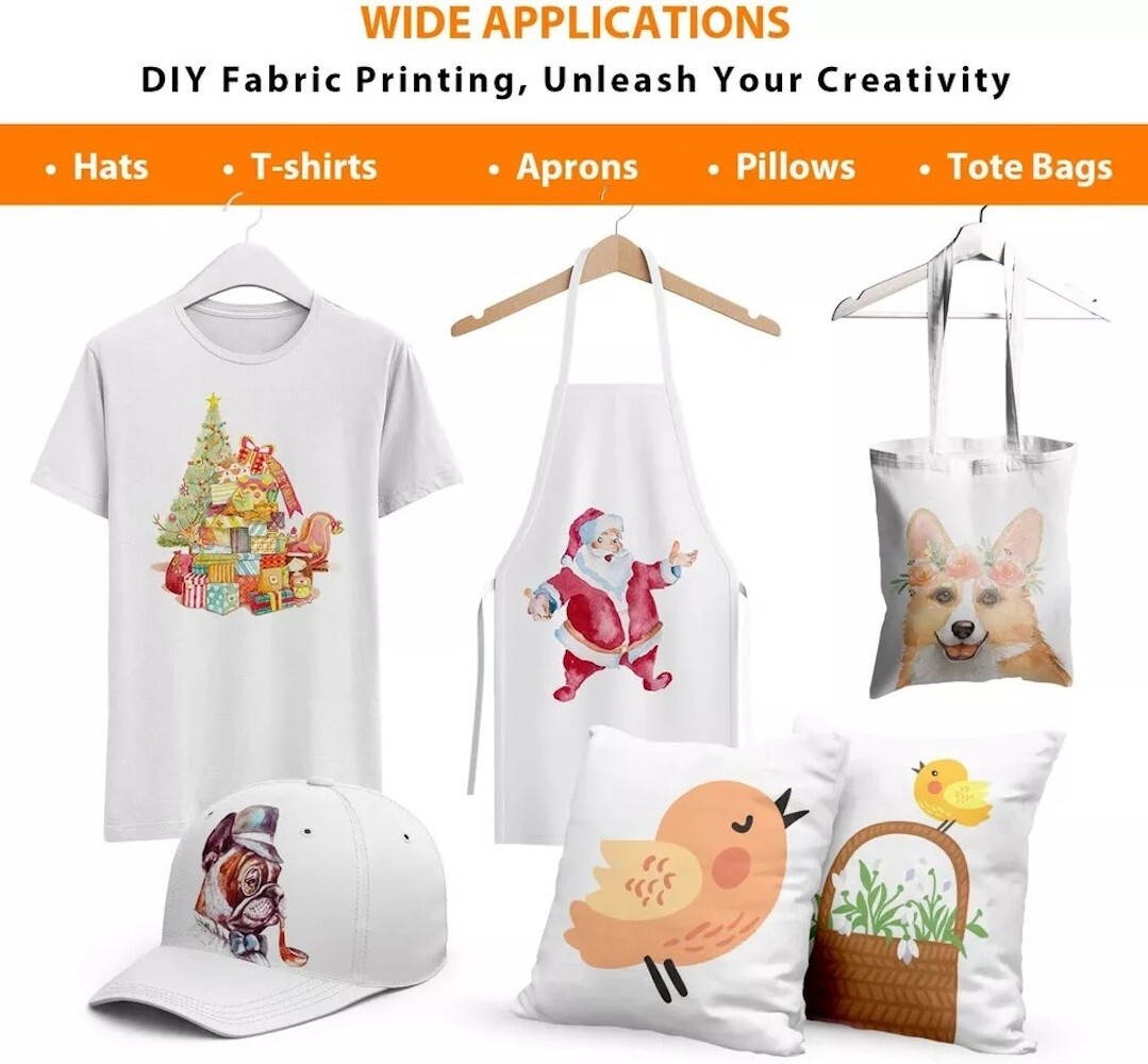 INKJET HEAT TRANSFER PAPER RED GRID 8.5" x 11" FOR LIGHT COLOR TSHIRTS 500Pk