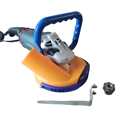 Dustless Handheld Concrete Surface Grinder - Metabo 24-230MVT Angle Grinder