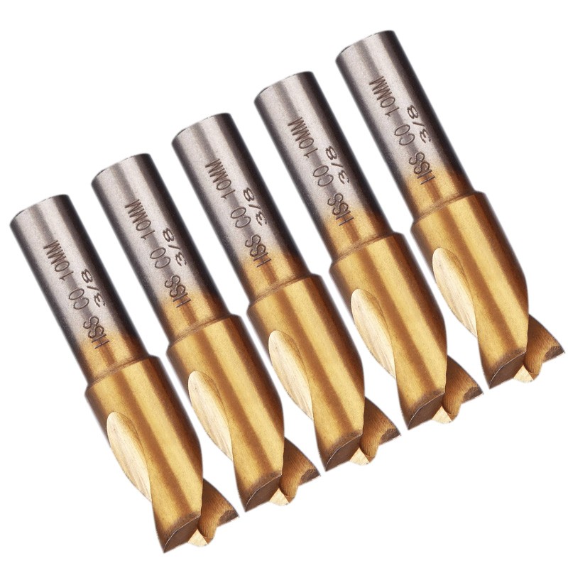 5pc 3/8" 10mmSpot Weld Drill Bits HSS Titanium Coated Cobalt Spot Cutter Set