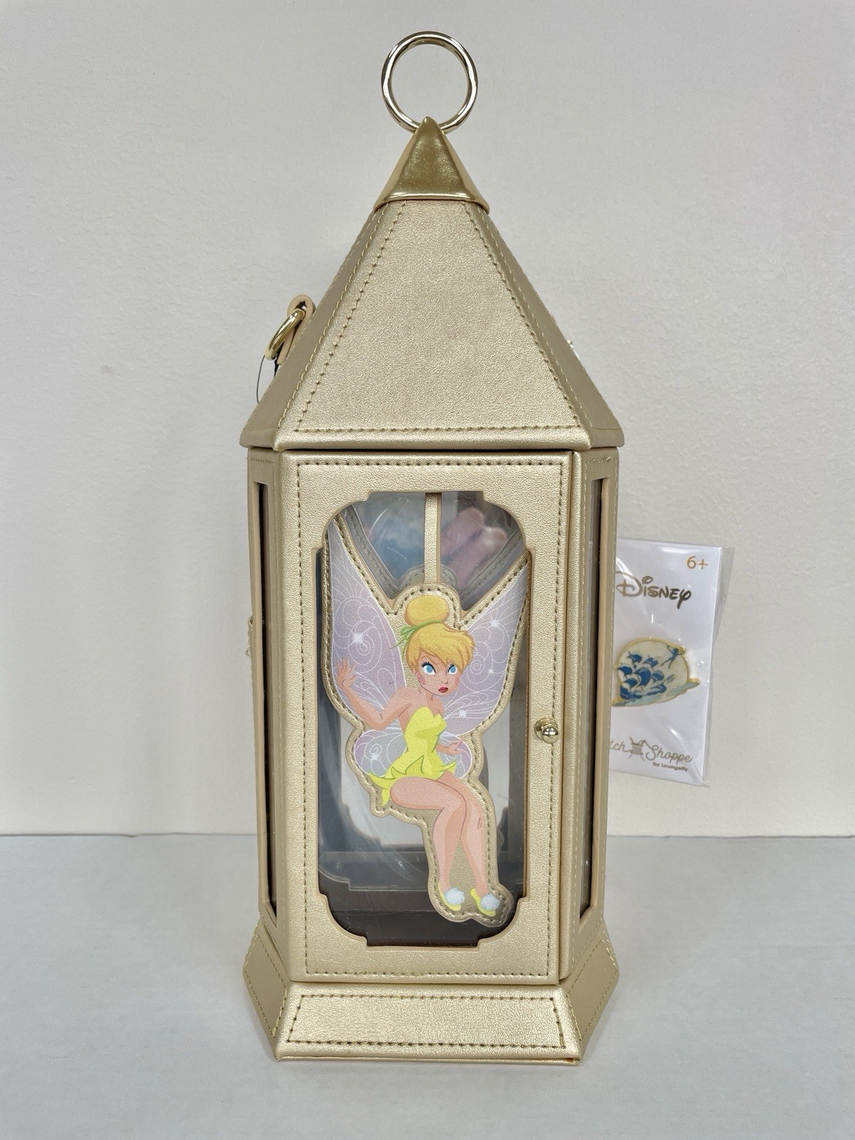 NEW Stitch Shoppe By Loungefly Tinker Bell Lantern Crossbody Bag w/ Pin PeterPan