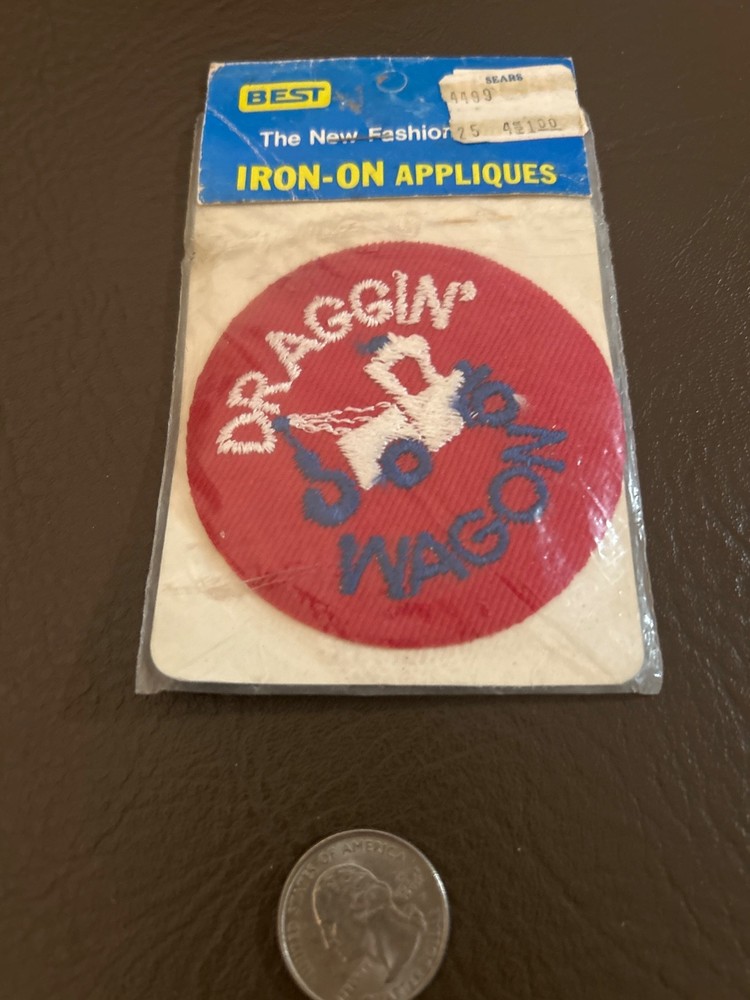 vintage 1975 draggin wagon patch