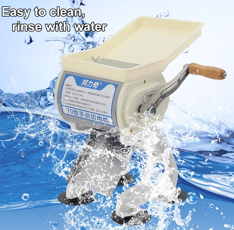 Fresh Meat Cutting Machine Stainless Steel Manual Meat Cutter Slicer 3.5mm Blade