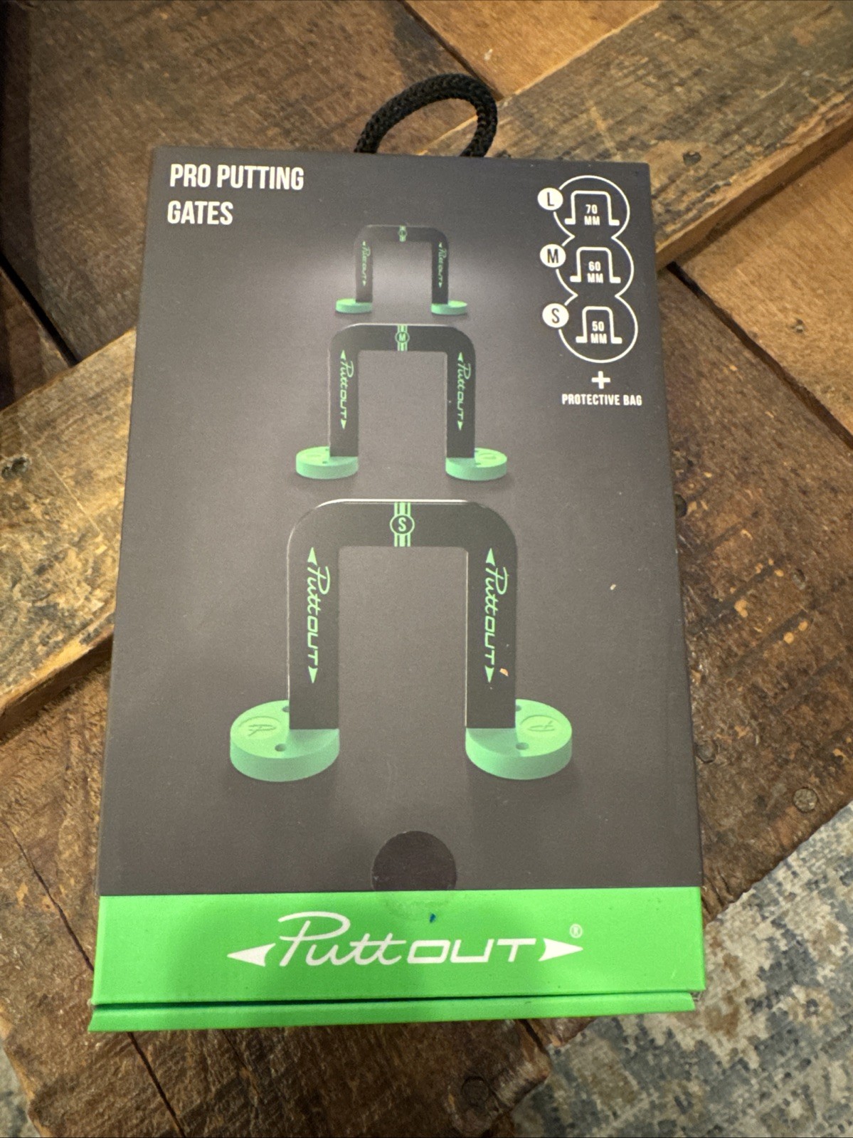 PuttOUT Golf Pro Putting Gates Black/Green Putting Aids Brand NEW