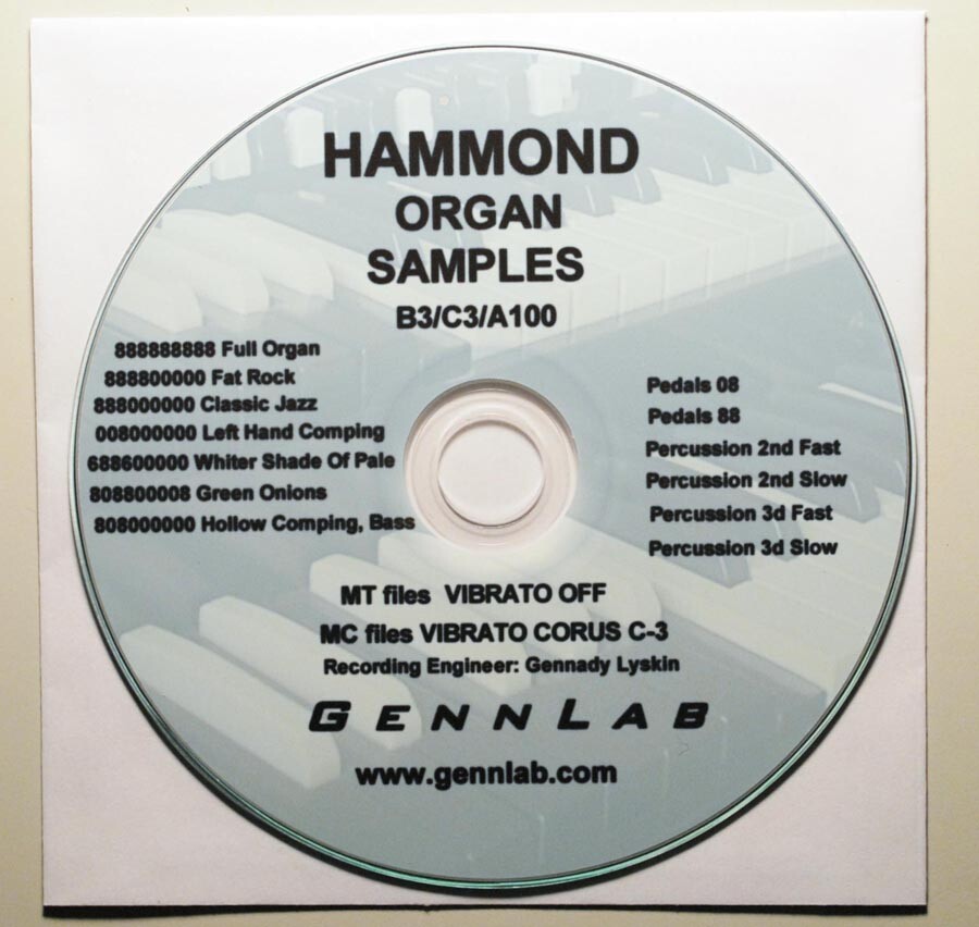TONE-WHEEL HAMMOND A100/C3/B3 SAMPLES