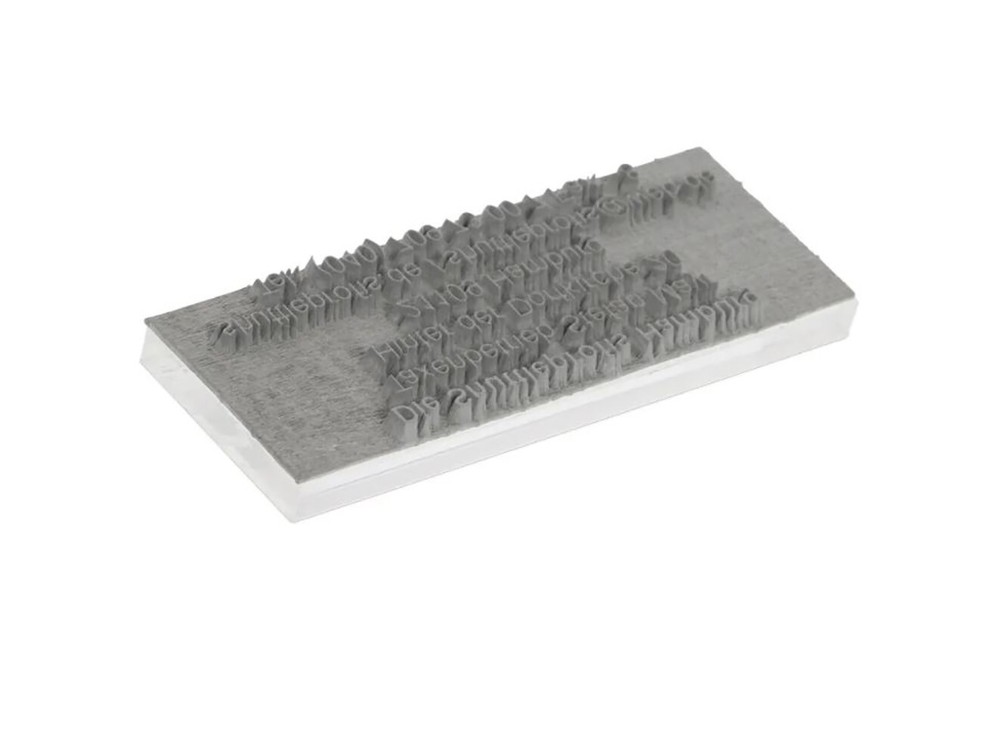 Replacement Rubber Plate (Die Plate) For Any Rectangle Self Inking Stamp
