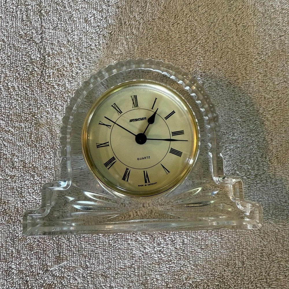 Staiger Quartz Clock Clear Tabletop Desk Shelf Decor