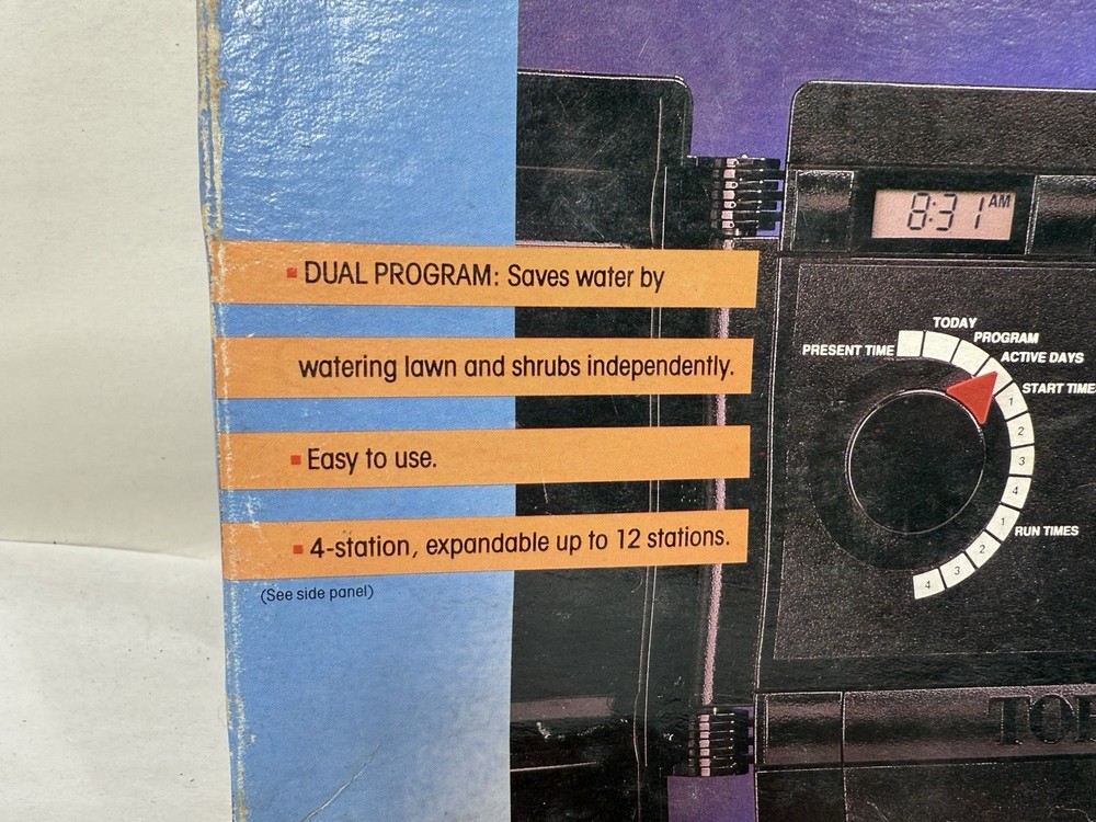 Toro Expander Automatic Sprinkler Timer 4 Station Dual Program NOS