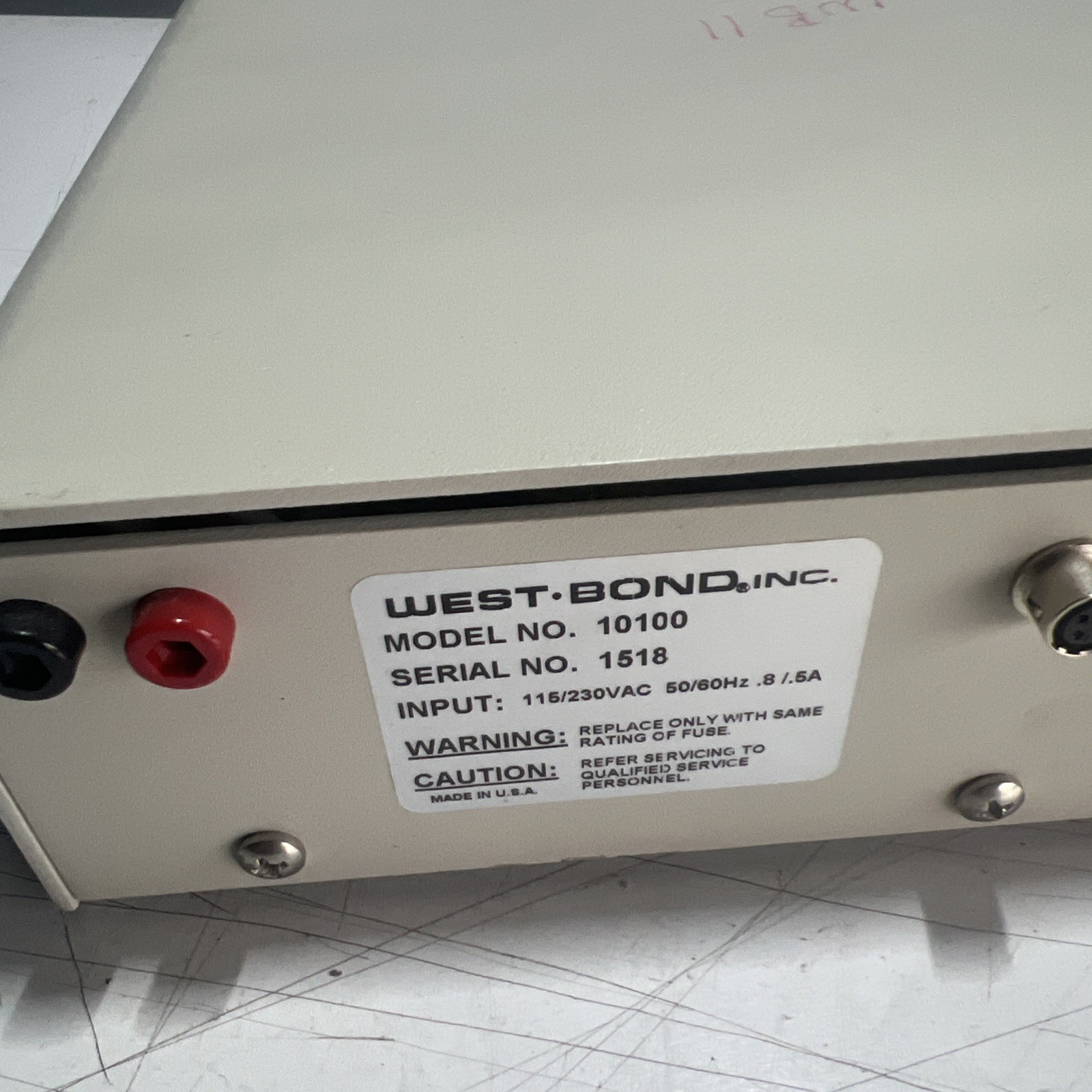 West Bond Model 10100