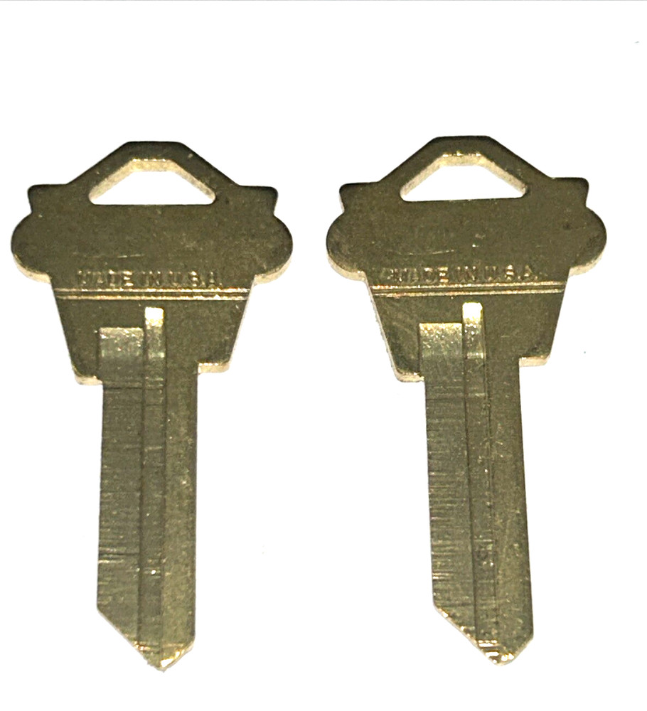 Weslock WK2 Brass Key Blanks x2