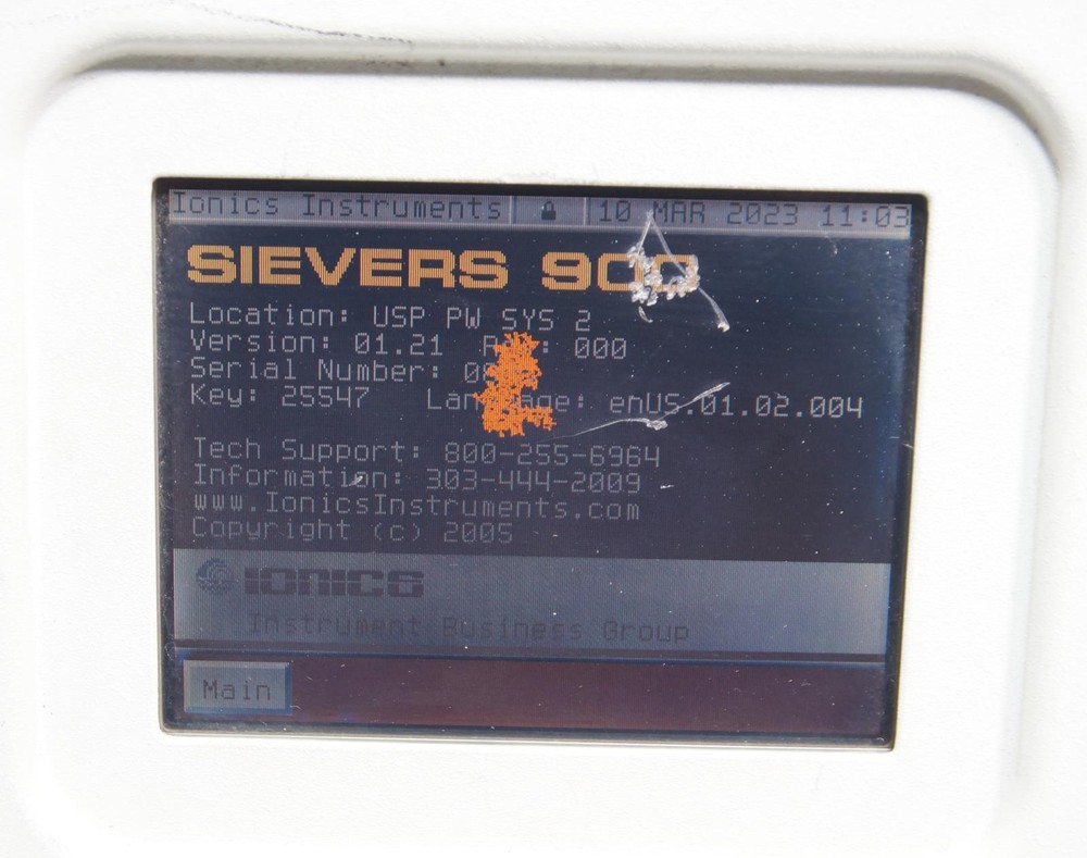 GE Sievers Ionics 900 Laboratory TOC Analyzer