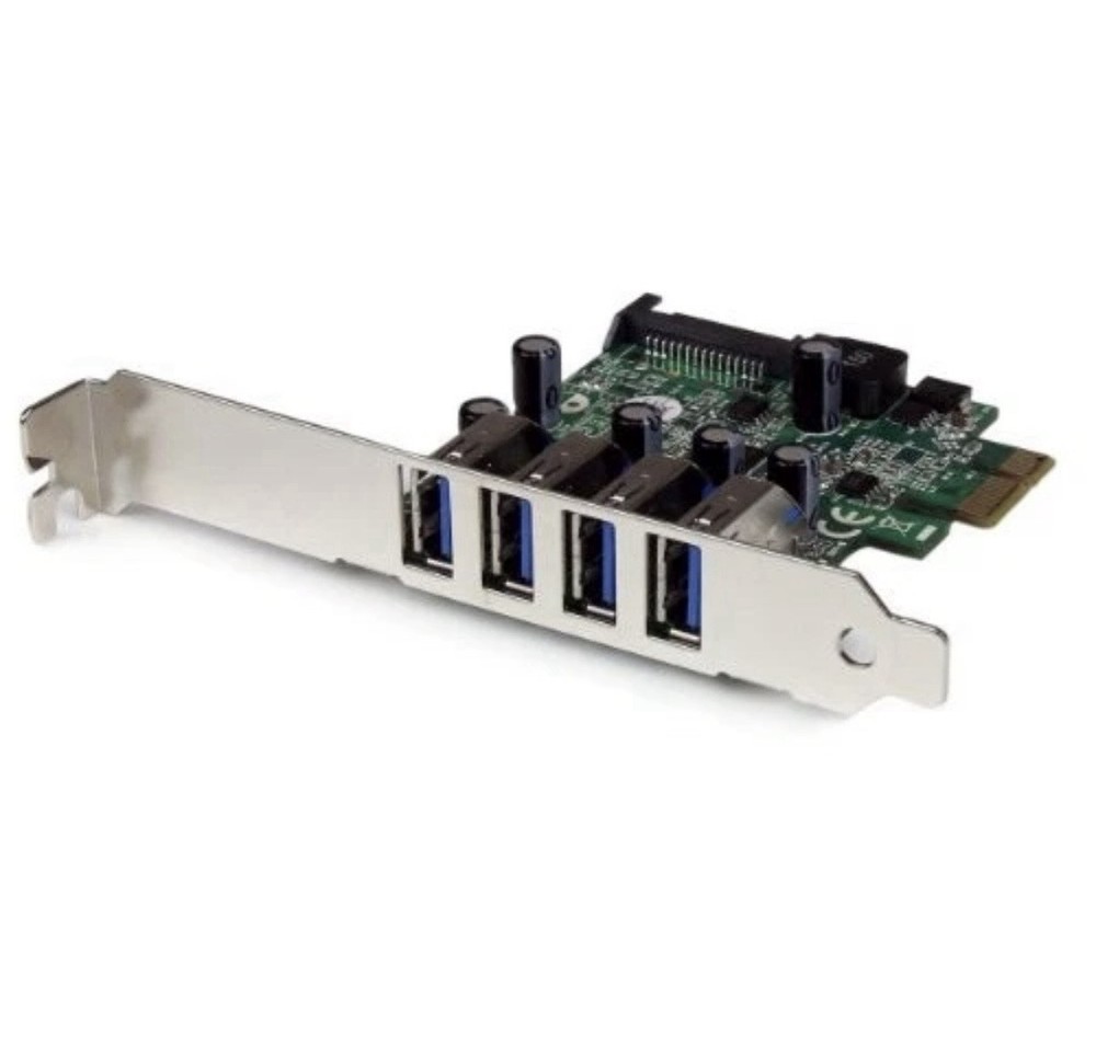 StarTech 4 Port PCI Express PCIe SuperSpeed USB 3.0 Controller Card Adapter with
