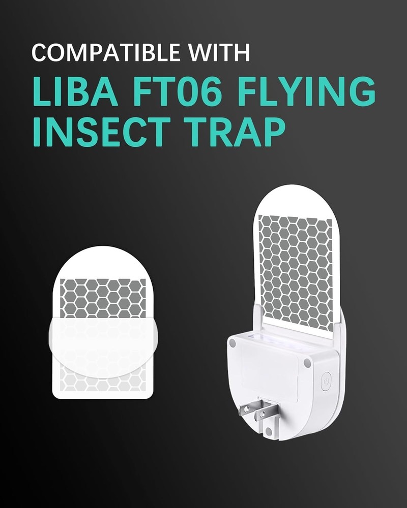 Effective 12 Pack Fly Trap Replacement Cards for LiBa FT06 Insect Control
