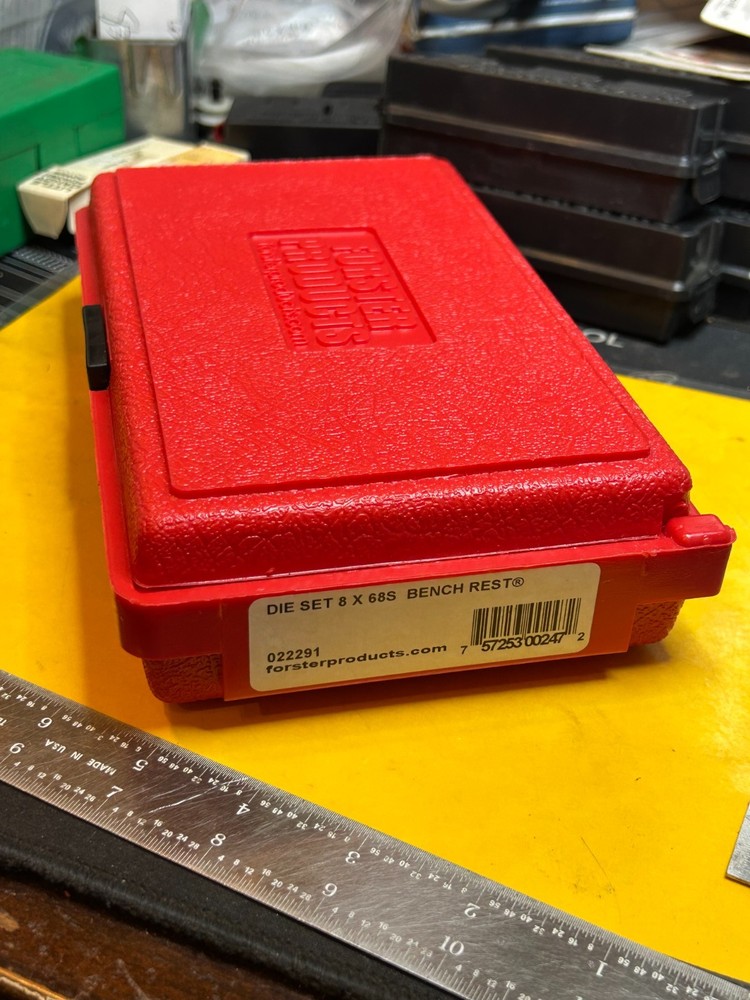 Forster 8 x 68S Bench Rest Die Set + Original storage box