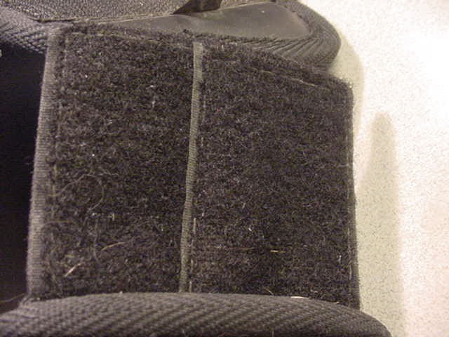 ThinLine Padded Hoof Protector Boot XL Black Hook & Loop Closure