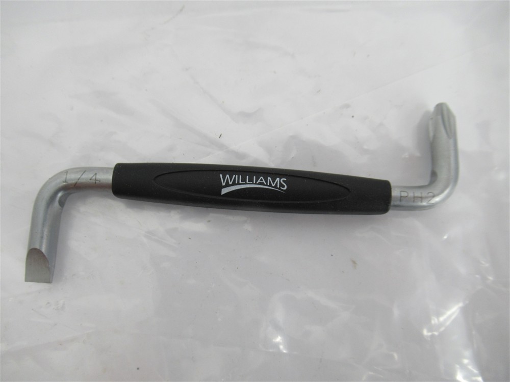 Williams 24102 , Offset Slotted Screwdriver , 1/4" x PH2